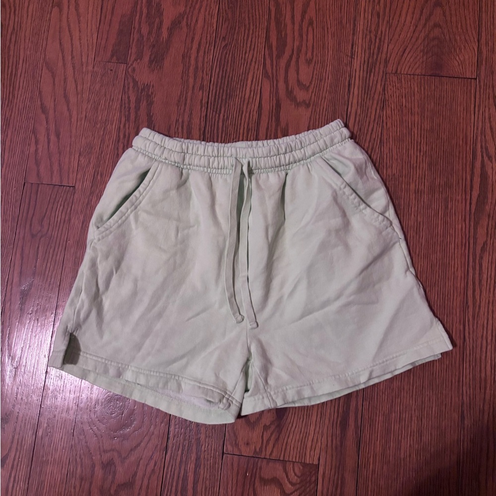 Hanes Women's Athletic Shorts in Light Green